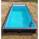 Piscine Alu avec filtration integrée sur mesure  Moins 10% sur tout les modèles jusqu\'a fin Avril  Dès 16\'470 CHF TTC