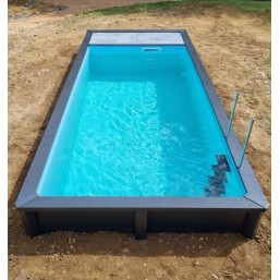 Piscine Alu avec filtration integrée sur mesure  Moins 10% sur tout les modèles jusqu\'a fin Avril  Dès 16\'470 CHF TTC
